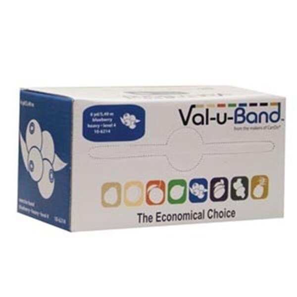 Fabrication Enterprises Fabrication Enterprises 10-6215 6 yards Val-U-Band Exercise Band; Plum; Level 5 1576296 - main
